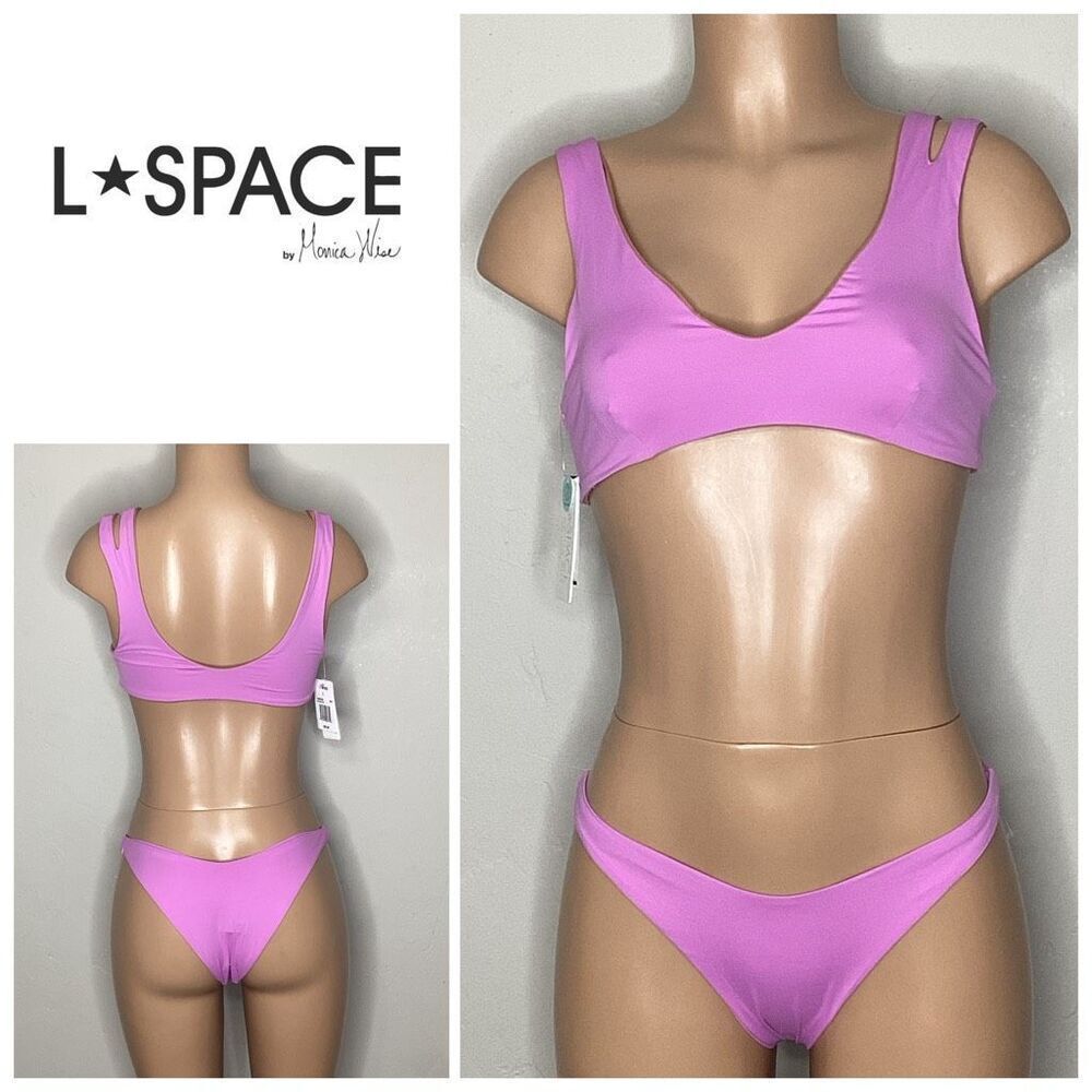 New. L*Space Lilac Teeny Bikini. L-Top/M-Bottom. Retails $176